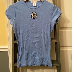Pittsburgh Penguins Blue Winter Edition Slim Fit Womens T-shirt